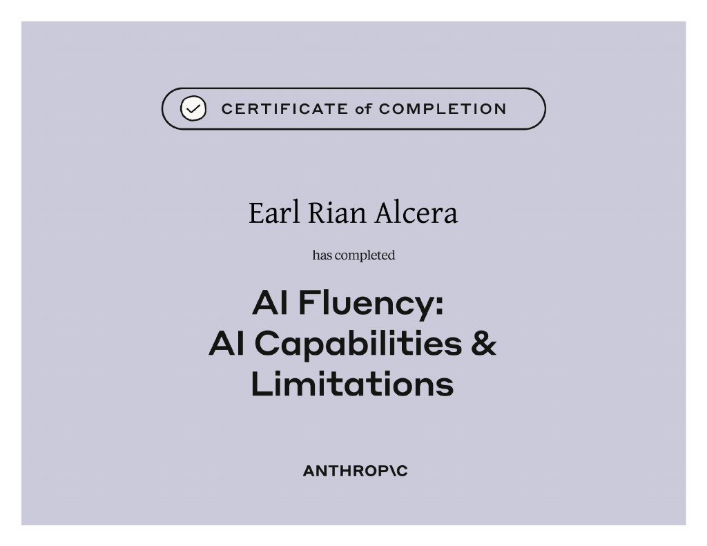 AI Fluency: AI Capabilities & Limitations